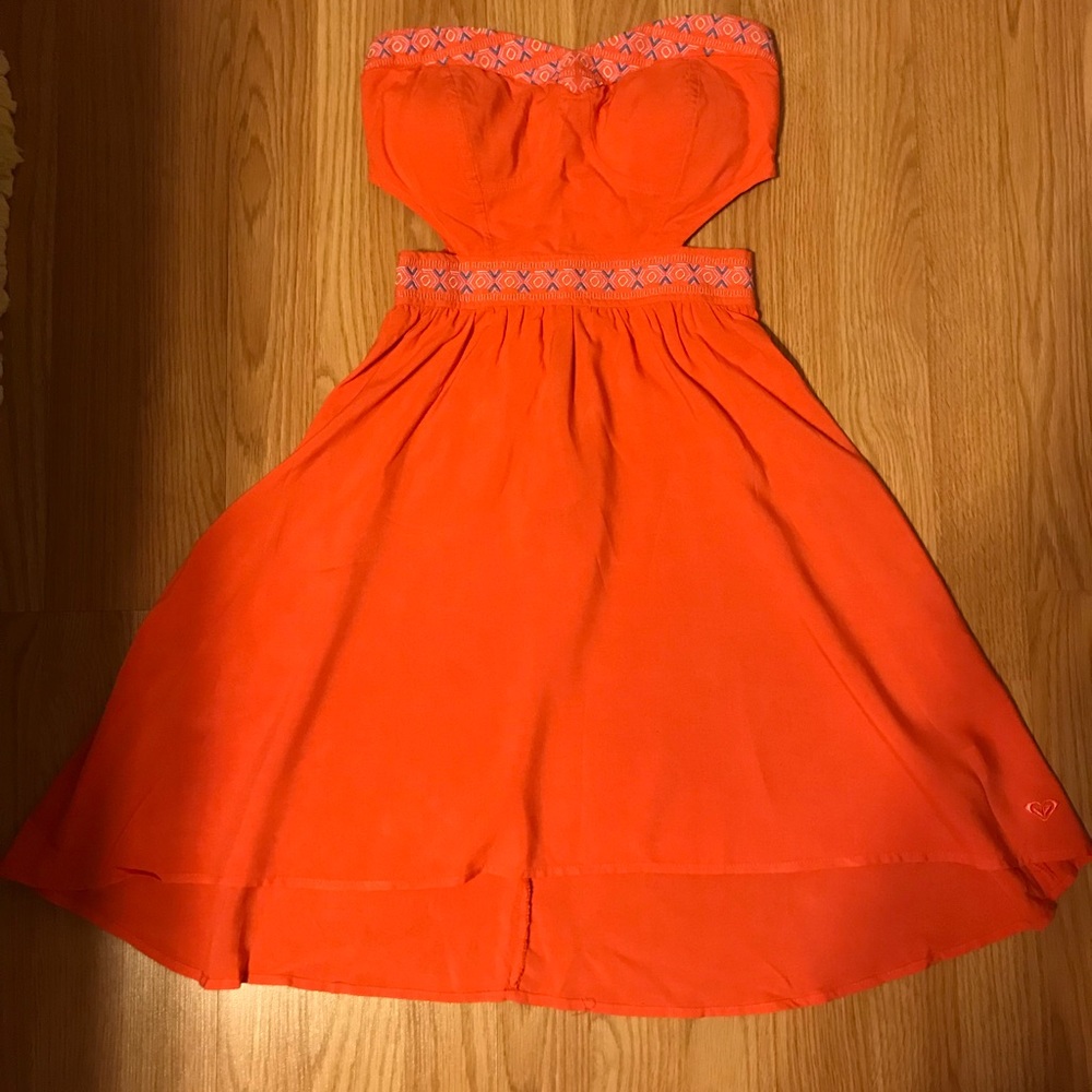 Roxy Orange cut-out dress size XS